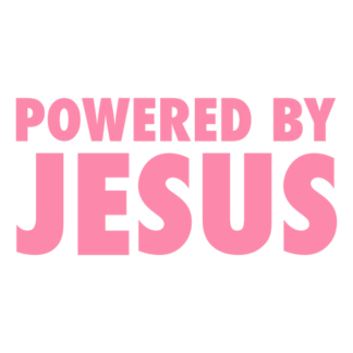 Powered By Jesus Decal (Pink)